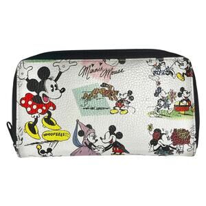 NWOT Disney Parks Mickey & Minnie Comic Strip Wallet White and Black